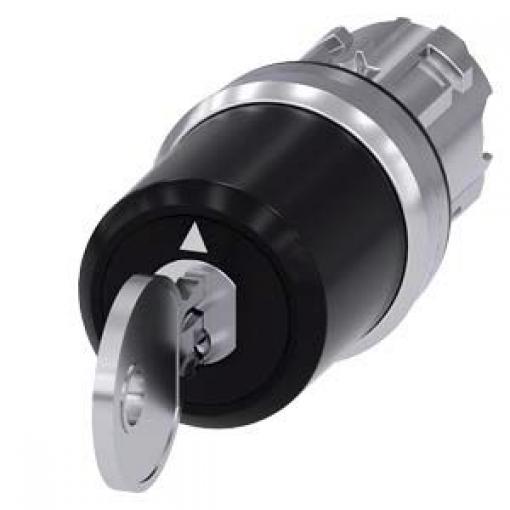 Siemens Hlava klíčového spínače, řada: SIRIUS ACT 3SU10 3polohová Okamžité, průměr výřezu: 22 mm