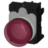 Siemens Indikátor, řada: SIRIUS ACT 3SU11 Montáž do panelu LED Červená, průměr výřezu: 22 mm IP67, IP69, IP20, IP66