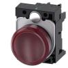 Siemens Indikátor, řada: SIRIUS ACT 3SU11 Montáž do panelu LED Červená, průměr výřezu: 22 mm IP67, IP69, IP20, IP66