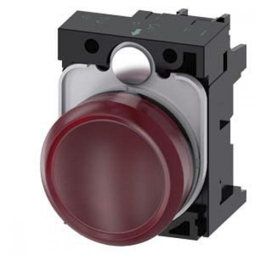 Siemens Indikátor, řada: SIRIUS ACT 3SU11 Montáž do panelu LED Červená, průměr výřezu: 22 mm IP67, IP69, IP20, IP66