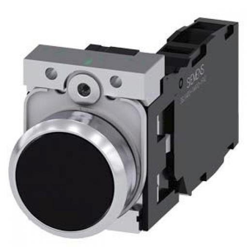 Siemens Tlačítkový spínač, řada: SIRIUS ACT 3SU11 SPDT Panel Okamžité 22 mm 10 A 500 V dc 500 V ac