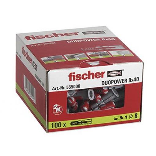 Šroubová kotva, Nylon 555008, délka: 40 mm Fischer Fixings