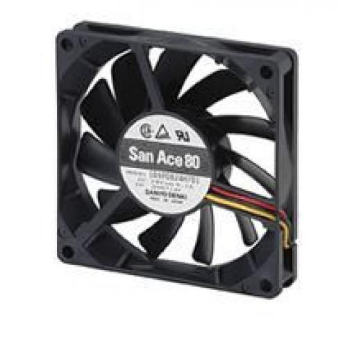 Axiální ventilátor, řada: 109P DC, 80 x 80 x 15mm, průtok vzduchu: 54.5m³/h 2.4W 24 V DC