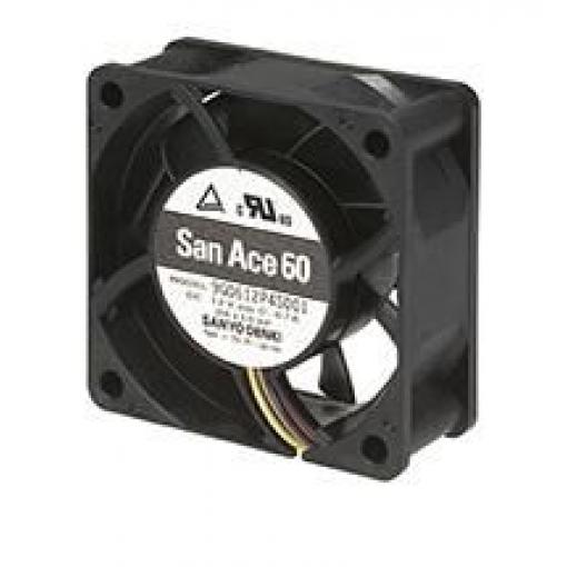 Sanyo Denki Axiální ventilátor, řada: 9G, průtok vzduchu: 83.9 m³/h 8.04 W 12 V dc 670 mA IP68 25 mm 60 mm 60 mm