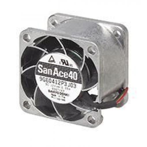 Sanyo Denki Axiální ventilátor, řada: 9GE, průtok vzduchu: 24.4 cfm 7.8 W 12 V dc 650 mA IP68 28 mm 40 mm 40 mm