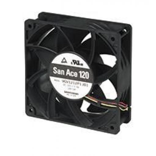 Sanyo Denki Axiální ventilátor, řada: 9HV, průtok vzduchu: 380.6 m³/h 36 W 12 V dc 3 A IP68 38 mm 120 mm 120 mm