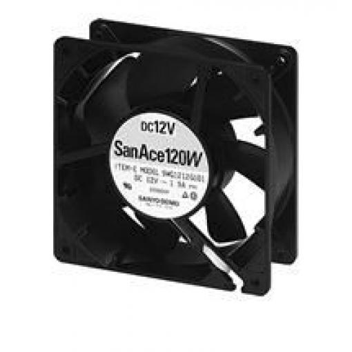 Sanyo Denki Axiální ventilátor, řada: 9WG, průtok vzduchu: 232.8 m³/h 11.76 W 12 V dc 980 mA IP55 38 mm 120 mm 120 mm