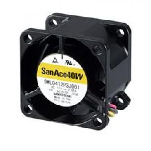 Sanyo Denki Axiální ventilátor, řada: 9WP, průtok vzduchu: 11 m³/h 720 mW 12 V dc 60 mA IP68 20 mm 40 mm 40 mm