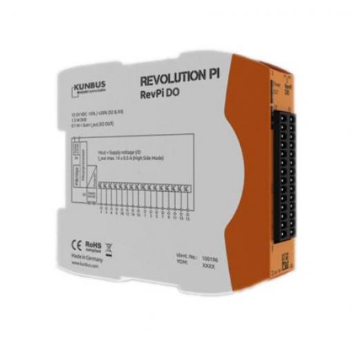 PLC – I/O modul, rozsah: RevPI DO 16O, pro použití s: Revolution Pi Connect, Revolution Pi Core Revolution PI