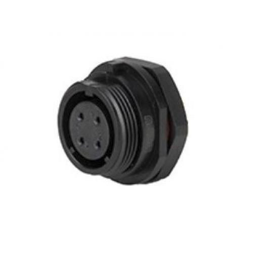 Kulatý konektor, počet kontaktů: 2, Přední montáž, velikost: 17 mm RS PRO, pohlaví kontaktu: Vnitřní, orientace těla: