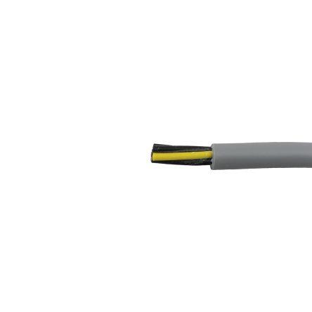Ovládací kabel, řada: YY 9žilový 0.5mm² Polyvinylchlorid plášť Alpha Wire Nestíněný 100 m, Šedá
