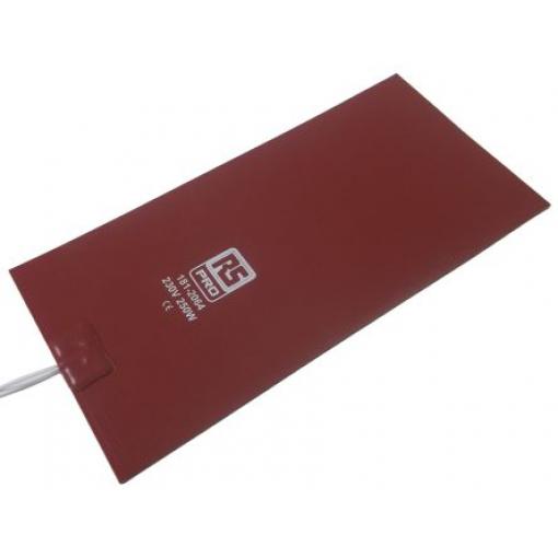 RS PRO Silikonová topná rohož, 250 W, Obdélník, 180 °C, 230V ac, 10 in, 5in