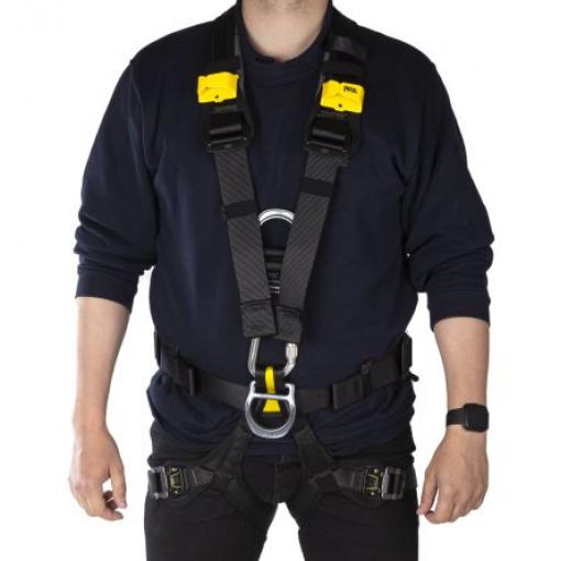 Bezpečnostní postroj C071BA00, nastavitelné popruhy: Pas, Rameno, Noha, Zpět Řemen přibalen Petzl 100 kg