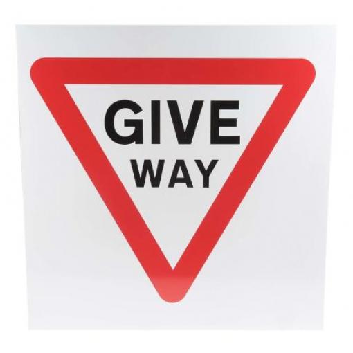 Dopravní značka, Plastové RS PRO Give Way, výška: 450 mm, šířka: 450 mm