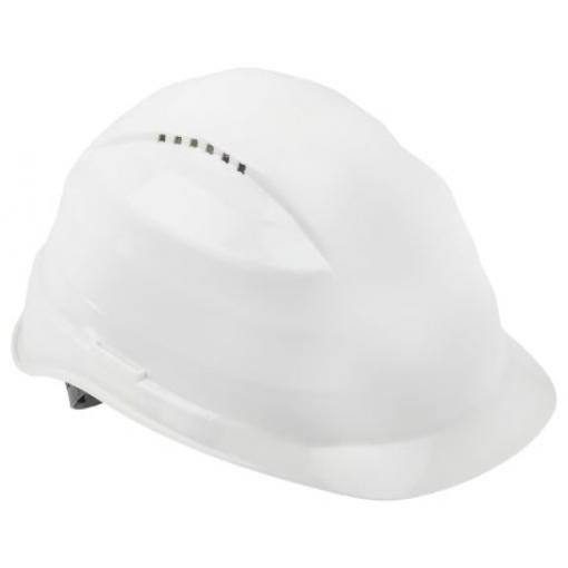 Skytec Ochranná přilba CE, Bílá, Polyetylen Integrovaný potní pásek Nastavitelný Standardní 3 Odvětrávaný