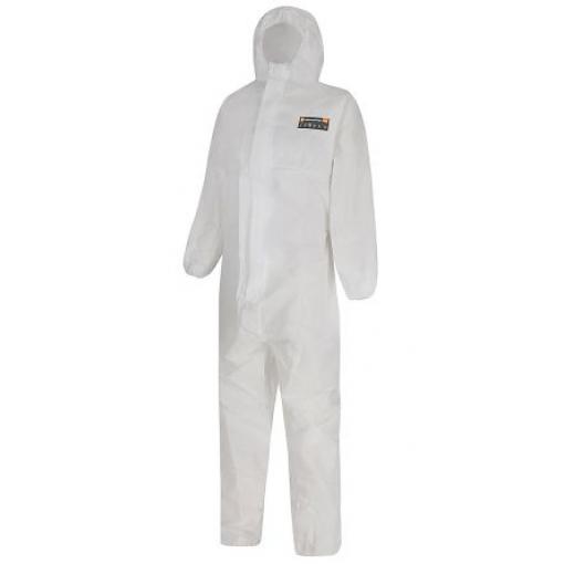 Skytec Kombinéza, SC: 90 to 98 cm Jednorázový Unisex, Bílá, SC: S, Polypropylen EN ISO 13982-2, EN 368, EN ISO