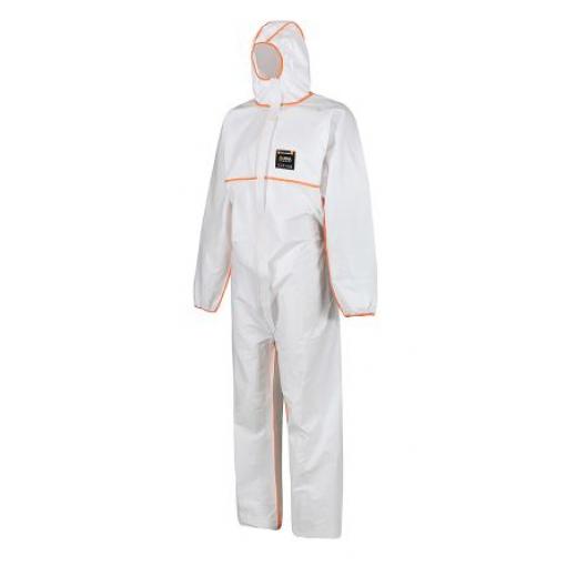 Skytec Kombinéza, SC: 106 to 114 cm Jednorázový Unisex, Bílá, SC: L, Polyetylen EN ISO 7854-B, ISO 13937-2, EN ISO