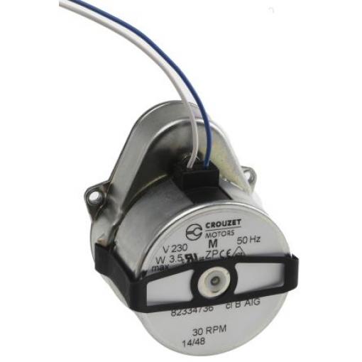 Crouzet Střídavý motor s převodovkou, řada: 82 334 5 1 Po směru hodinových ručiček Vejčitý 30rpm 3 W Panel 230V