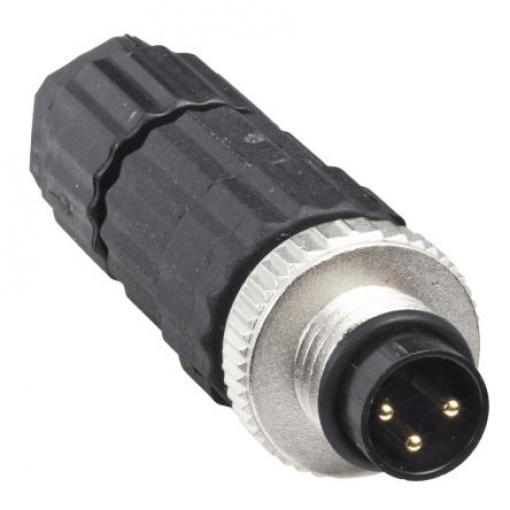 Kulatý konektor, počet kontaktů: 3, Kabel, velikost: M8 Telemecanique Sensors, pohlaví kontaktu: Vnější, orientace těla: