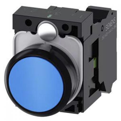 Siemens Tlačítkový spínač, řada: SIRIUS ACT 3SU11 SPST Přední montáž Okamžité 22 mm 10 A 500 V dc 500 V ac