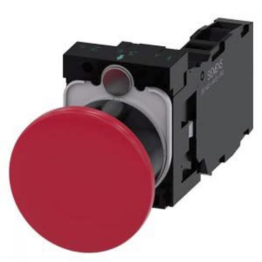 Siemens Tlačítkový spínač, řada: SIRIUS ACT 3SU11 SPST Deska Blokování 22 mm 10 A 500 V dc 500 V ac