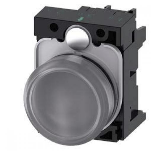 Siemens Indikátor, řada: SIRIUS ACT 3SU11 Montáž do panelu LED Čirá, průměr výřezu: 22 mm IP67, IP20, IP69, IP66 Kulatý