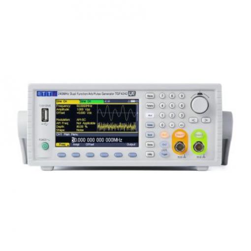 Generátor funkcí TGF4242 TGF4242 240 MHz 1 μHz, typ rozhraní: USB, GPIB, LAN Aim-TTi Modulace FM Proměnlivá rychlost