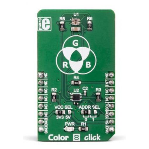 klasifikace: Vyhodnocovací deska barevného snímače Color 8 Click MIKROE-3213 MikroElektronika