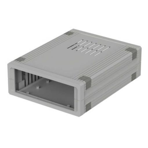 Bopla Pouzdro, řada: Ultramas IP40 Odvětrávaný Hliník 62.2 mm barva Šedá 157.5 mm 198.9 mm