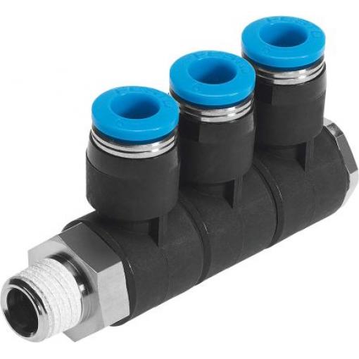 Festo Pneumatická armatura, řada: QSLV3-1/4-8 Vnější závit R1/4