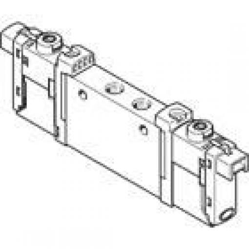 Elektromagnetický ventil 5/2, řada: VUVG Metrické Solenoid, max. průtok: 220 L/min Festo 24 V dc
