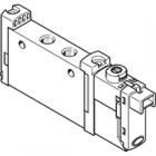 Pneumatický solenoidový ventil 5/2, řada: VUVG Metrické Solenoid, max. průtok: 190 L/min Festo 24 V dc
