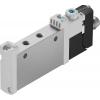 Elektromagnetický ventil 5/2, řada: VUVG Metrické Solenoid, max. průtok: 190 L/min Festo 24 V dc