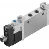 Elektromagnetický ventil 5/2, řada: VUVG Metrické Solenoid, max. průtok: 220 L/min Festo 24 V dc