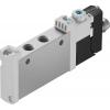 Elektromagnetický ventil 5/2, řada: VUVG Metrické Solenoid, max. průtok: 220 L/min Festo 24 V dc