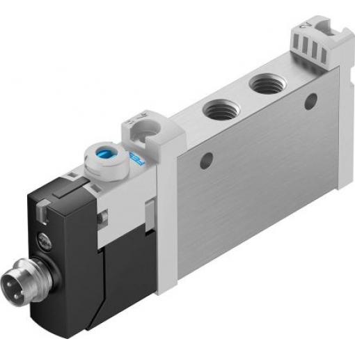 Elektromagnetický ventil 5/2, řada: VUVG Metrické Solenoid, max. průtok: 220 L/min Festo 24 V dc