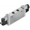 Elektromagnetický ventil 5/2, řada: VUVG G Solenoid, max. průtok: 1380L/min Festo 24V dc