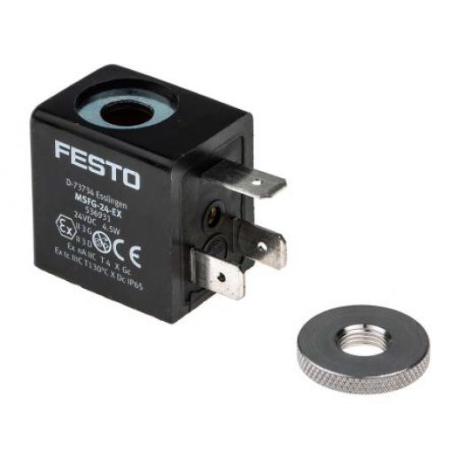 Cívka elektromagnetu, cívka elektromagnetického ventilu MSFG-24-EX řada MSFG 24 V dc Festo