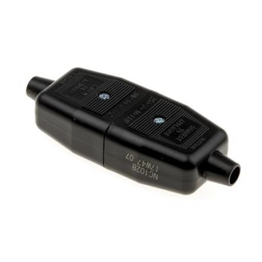Masterplug Hlavní průchozí konektor, formát pólů: 2, Kabel, 240 V Samec/samice 10A