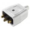 Masterplug Hlavní průchozí konektor, formát pólů: 3, Kabel, 240 V Samec/samice 10A