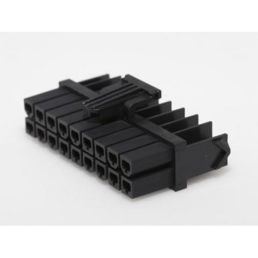 Molex Ochranný kryt konektoru, řada: Mini-Fit Vnější, rozteč: 4.2 mm, počet kontaktů: 18, počet řad: 2, orientace těla: