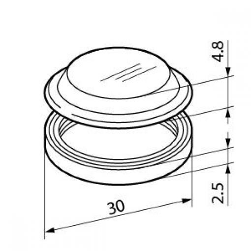 NKK Switches Stiskněte tlačítko, pro použití s: Spínač PushButton řady lb