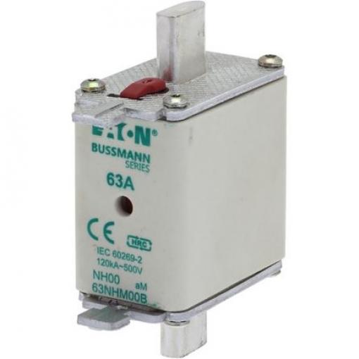 Pojistka s centrovanými vývody 63A NH00 AM Eaton 500V ac