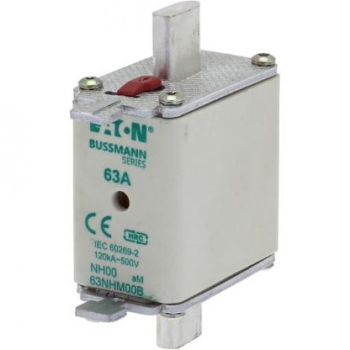 Pojistka s centrovanými vývody 63A NH00 AM Eaton 500V ac