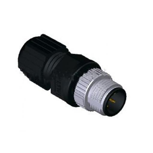 Kulatý konektor, počet kontaktů: 5, Kabel, velikost: M12 Amphenol Industrial, pohlaví kontaktu: Vnější, orientace těla: