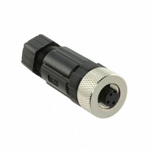 Kulatý konektor, počet kontaktů: 3, Kabel, velikost: M12 Amphenol Industrial, pohlaví kontaktu: Vnitřní, orientace těla: