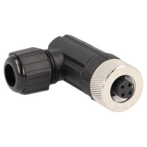 Kulatý konektor, počet kontaktů: 4, Kabel, velikost: M12 Amphenol Industrial, pohlaví kontaktu: Vnitřní, orientace těla: