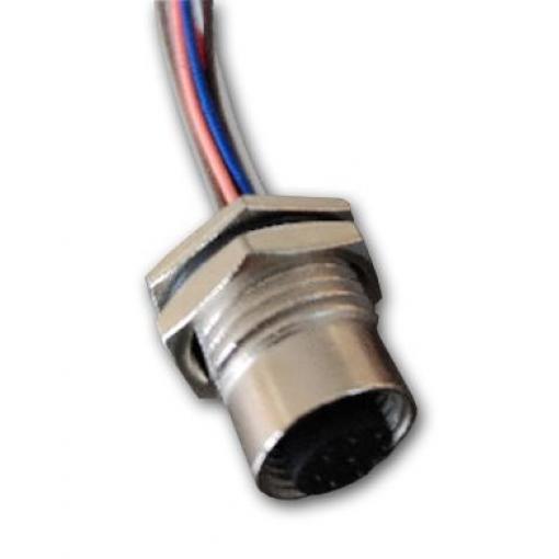 počet kontaktů: 8, velikost: M12Amphenol Industrial, pohlaví kontaktu: samice Zásuvka, řada: M, 2A, IP68/IP69K,
