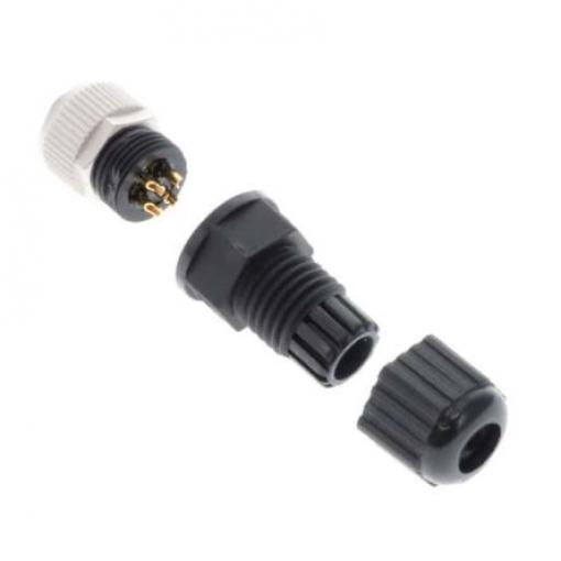 Kulatý konektor, počet kontaktů: 5, Kabel, velikost: M12 Amphenol Industrial, pohlaví kontaktu: Vnitřní, orientace těla: