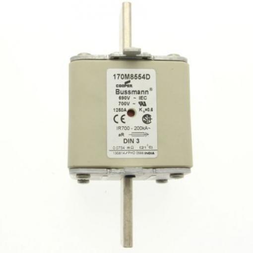 Pojistka s centrovanými vývody 1.25kA NH3 Rychlá akce aR Eaton 690V ac